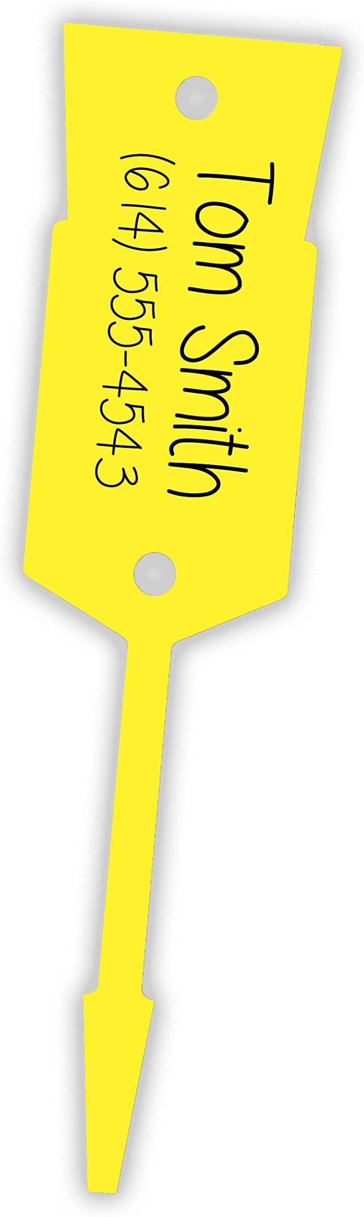 Yellow - Large Arrow Key Tags/ID Tags Light Weight Economy Tags - Size: 5" x 1 3/16" (1,000 Per Pack)
