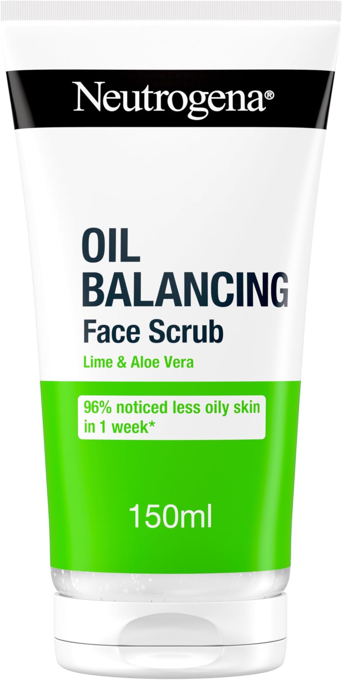 Neutrogena Oil Balancing Face Scrub (1x 150ml) for Oily Skin, Helps Remove Excess Oil and Clear Pores, For a Refreshed, Mattified and Radiant Complexion