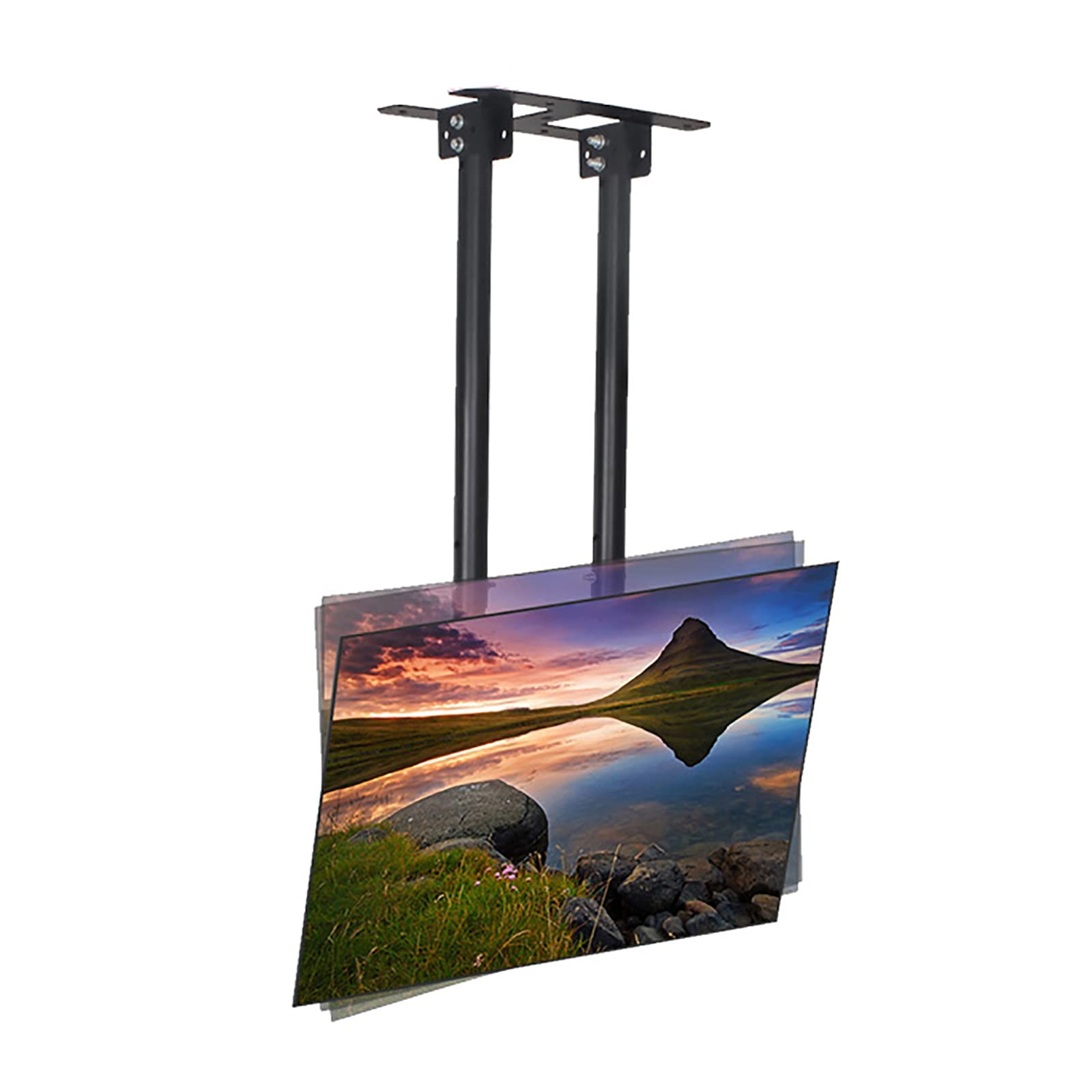 asdchZen Tv Stand,Tv Wall Mount Ceiling Tv Bracket Mount,Support Adapts To Most Lcd Monitors From 60 To 100 Inches,With Loading 132 Lbs