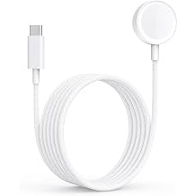Magnetic Fast Charger for Apple Watch, Smart iWatch Charger, Compatible Apple Watch Chargers for Ultra 2/Ultra/Series 10/9/8/7/6/SE, USB C, Durable & Safe, 2-3 Hour Full Charge, Smart IC, 3FT, White