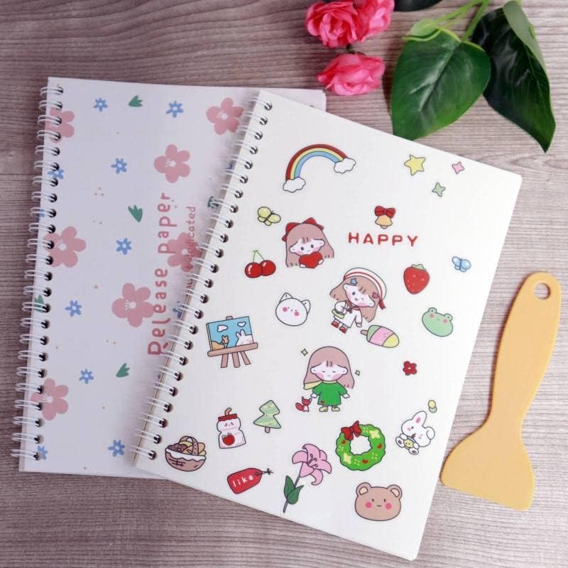 Miniatura 4 de 2 piezas de álbumes de calcomanías para coleccionar, reutilizables, organizador de calcomanías, libro de almacenamiento para colección de