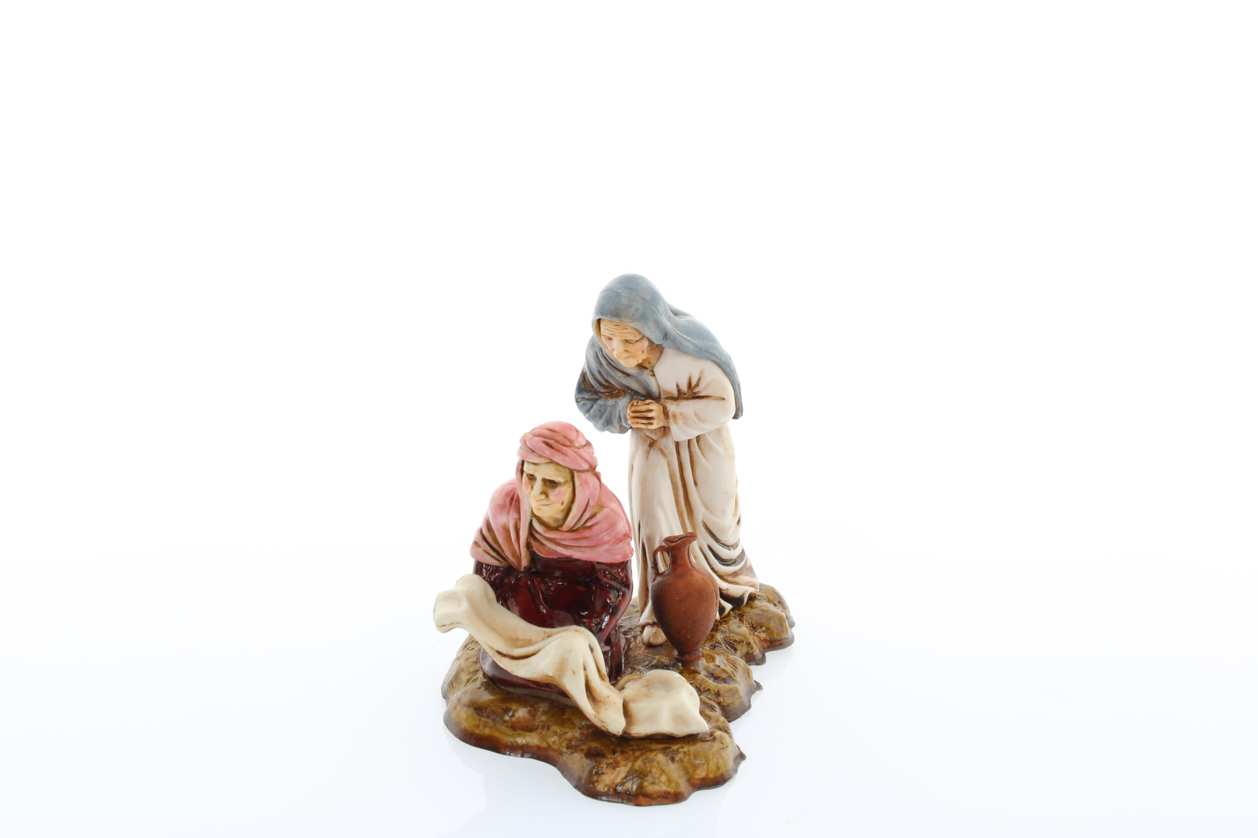 Moranduzzo Set mit 14 Krippenfiguren für 9 cm Krippe – Maßstab 1:22 – Standard 9 – Unzerbrechliche Figuren, Handbemalt, Offizielles Produkt, Hergestellt in Italien, Bildhauer M. Landi