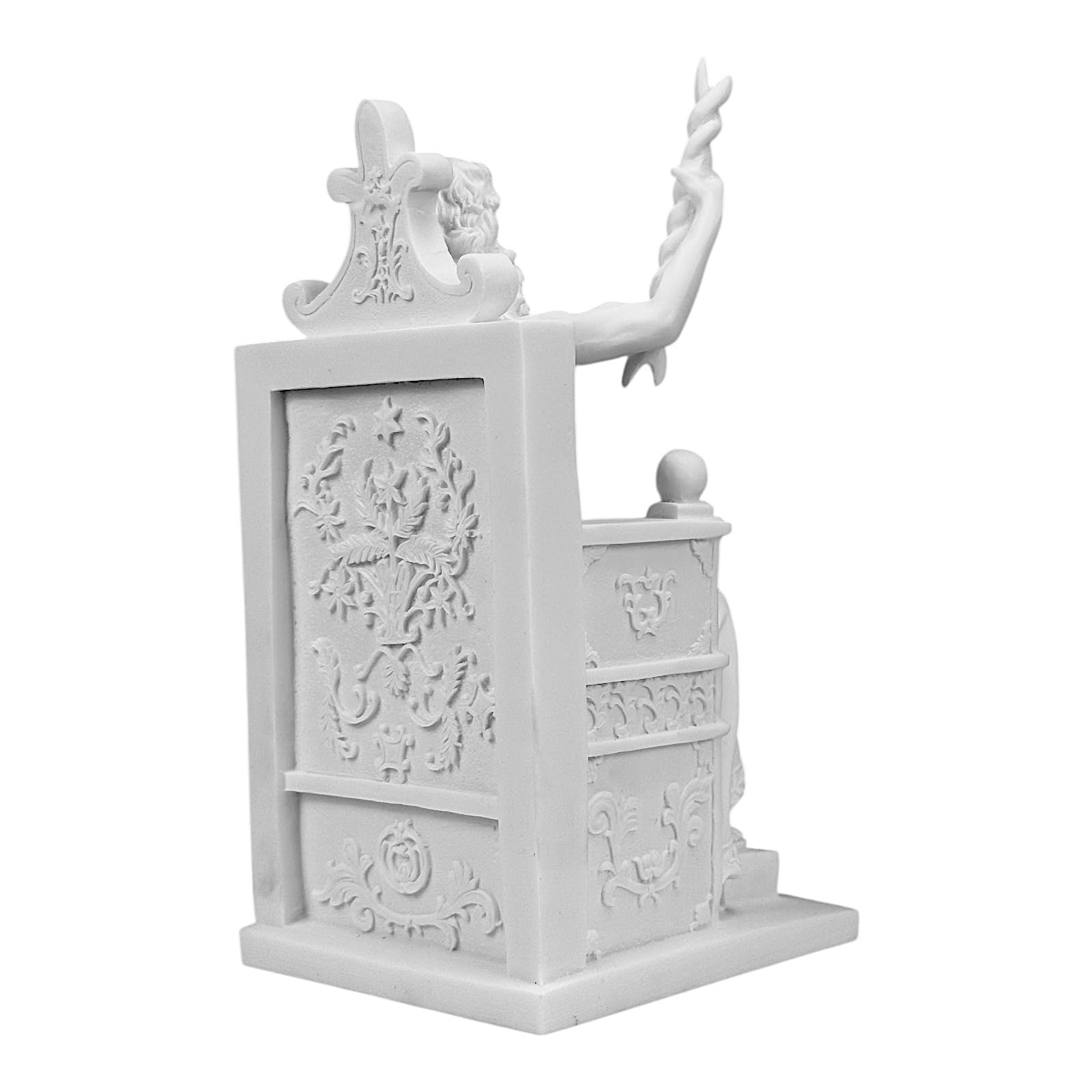 Zeus - Statua in marmo fuso – Padre degli Dei greco e romano – Scultura mitologia classica fatta a mano 25 cm