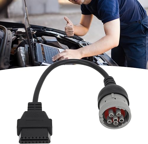 Miniatura 2 de Cable adaptador OBD1 a OBD2 de 6 pines a 16 pines para camión resistente J1708, cable adaptador de diagnóstico Cable convertidor de escáner de
