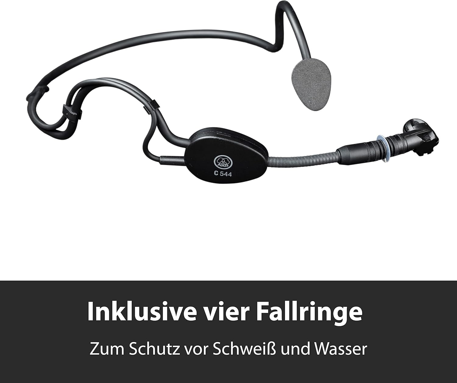 AKG Pro Audio C544 L High-Performance Sports Head-Worn Condenser Microphone, Black - Image 6