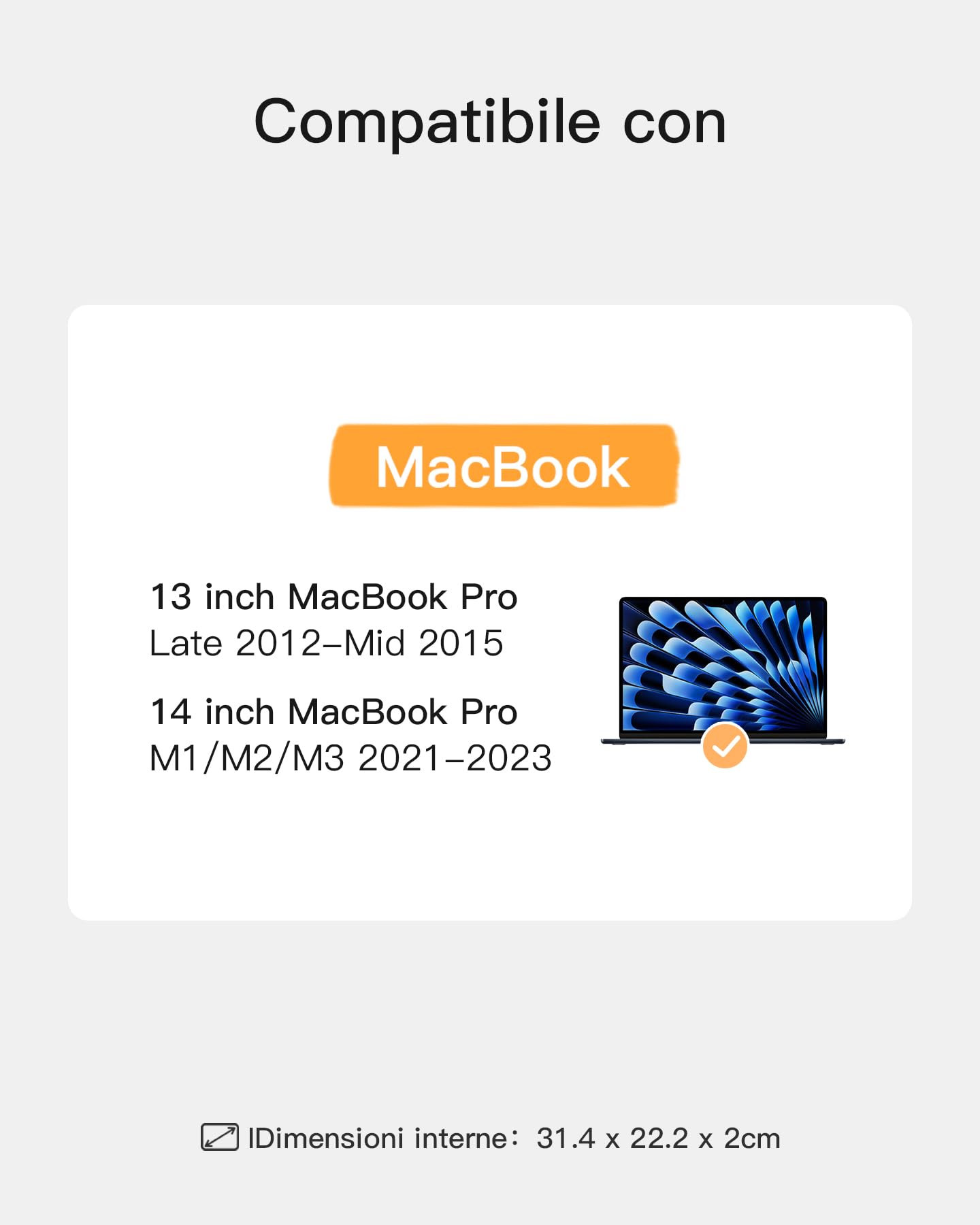 Inateck EVA Custodia Antiurto Rigida Compatibile con 14 MacBook Pro/Max 2025-2021, M5/A3434, M4/A3401, A3185, A3112, M3/A2992,A2918, M2/A2779, M1/A2442