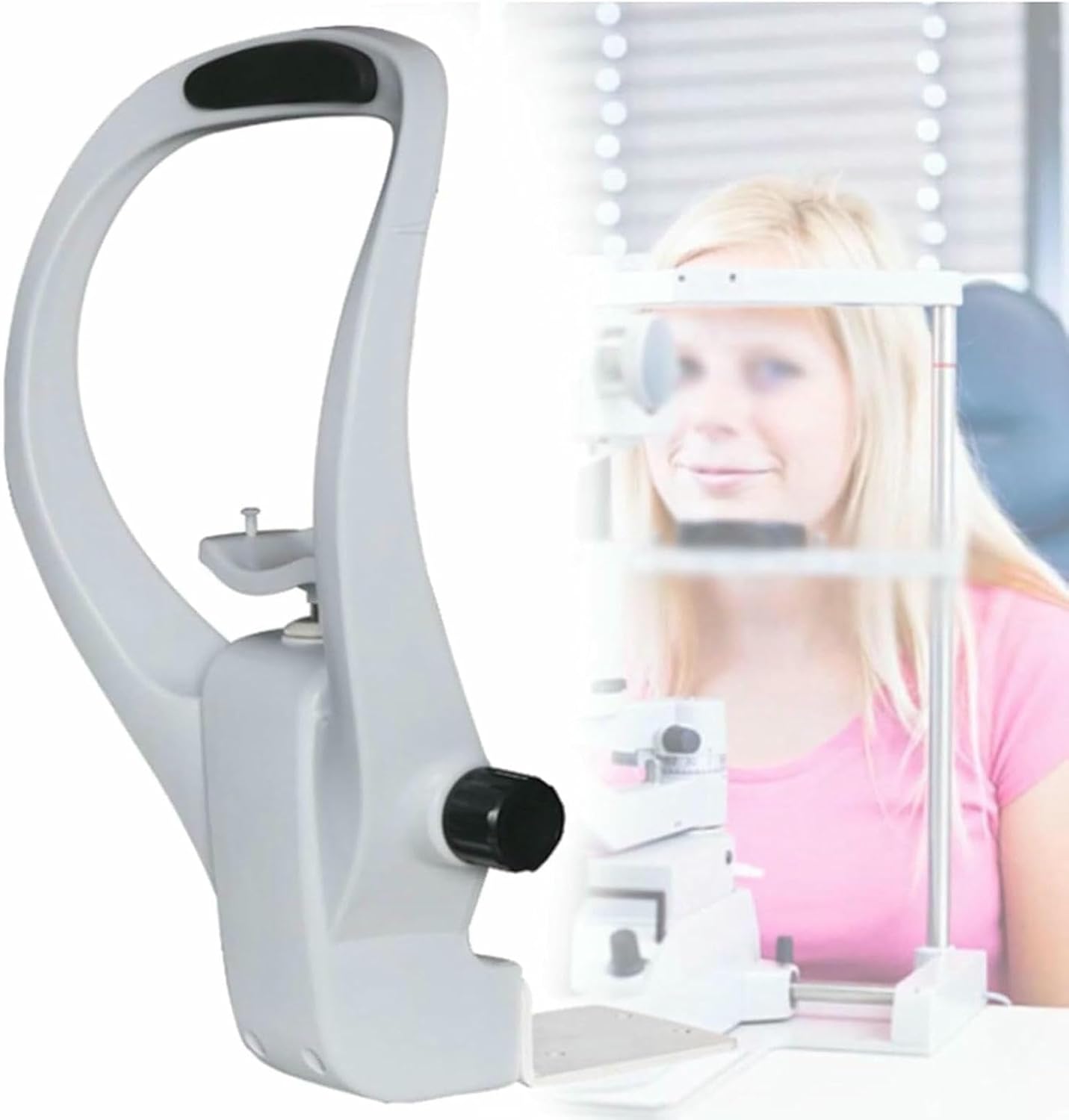 Adjustable Forehead Support & Chin Rest | Optometry Accessories | Vision Training Equipment | Ergonomic Design for Eye Exams | Compatible with Auto Refractometer-
