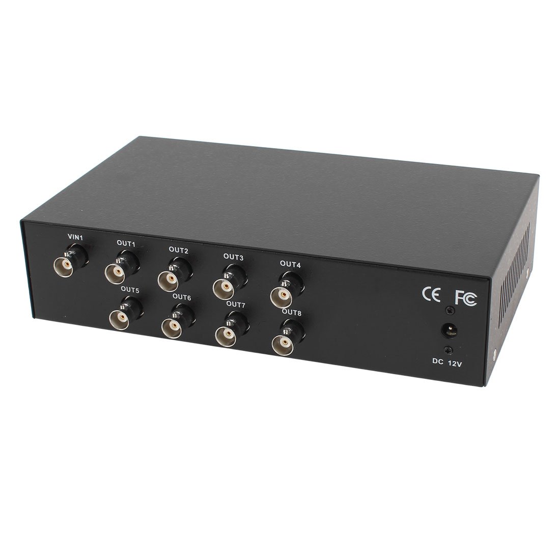 F FABOBJECTS® Video Amplifier Distributor Distributer 1 BNC Input 8 BNC Output Black - SN: 051 8aa 300 036 81c-image-19
