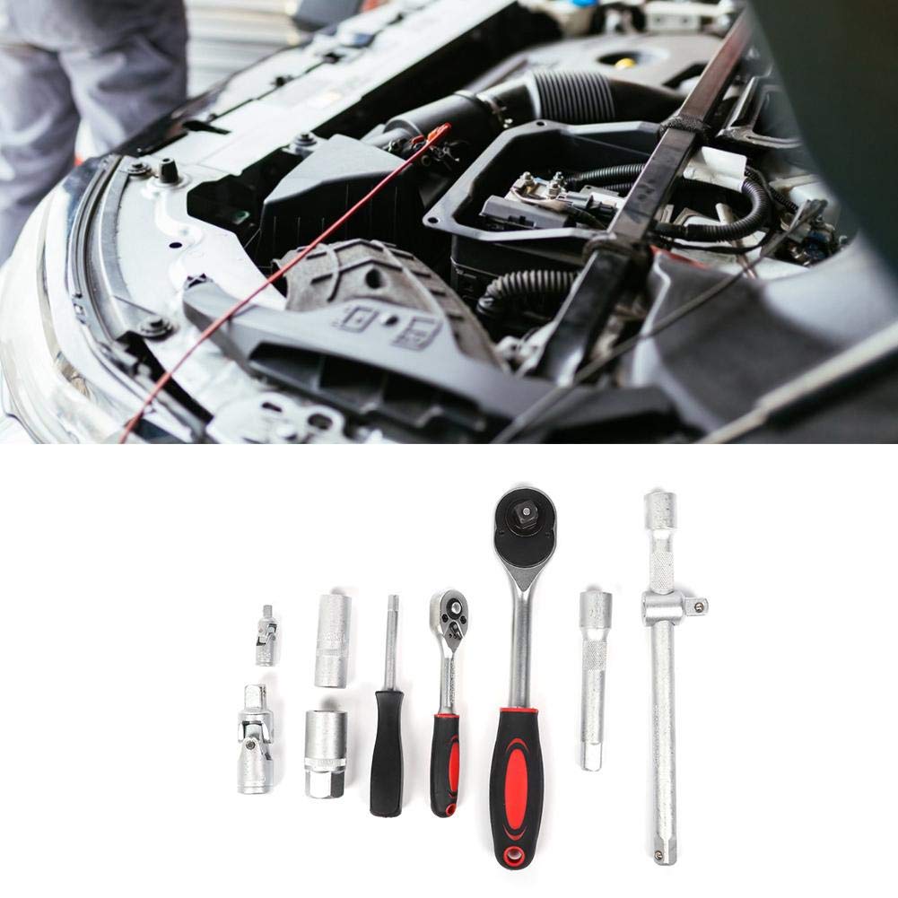 Cocoarm Zestaw Kluczy Nasadowych 108 szt. Stal Chromowo-wanadowa 1 2 w 1 4 Cale Napęd z Super Lock Design Przedłużki Grzechotkowe do Napraw Samochodowych Mechanika Garażowa w Domu