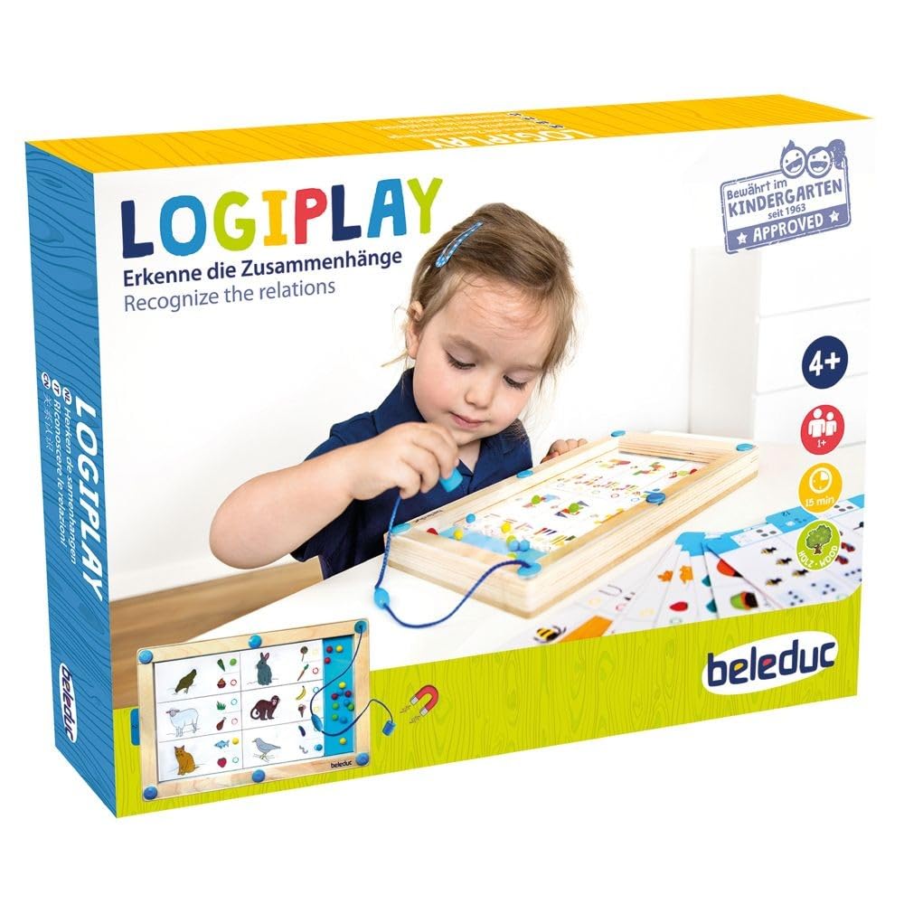 Beleduc Arts & Crafts gra magnetyczna LogiPlay 19-częściowa