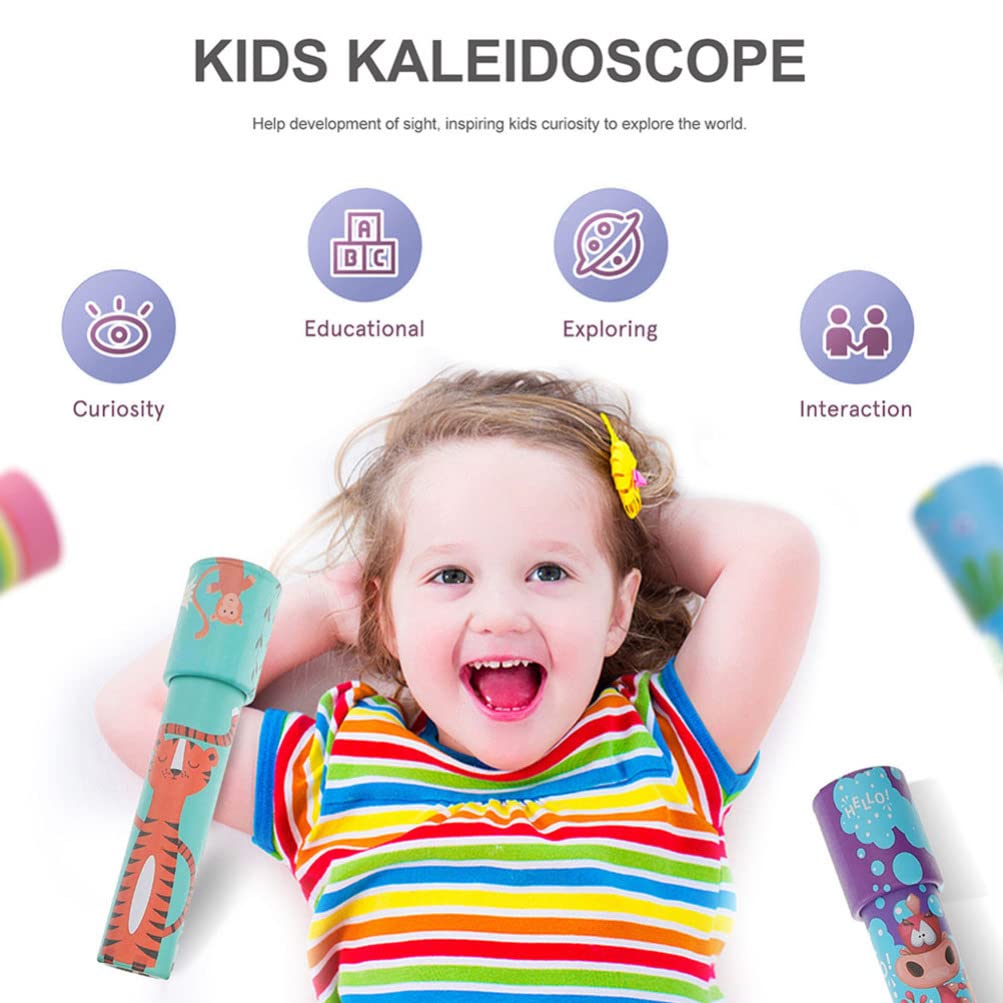 Gadpiparty Caleidoscopio per Bambini di Carta 30 Pezzi Giocattolo Scientifico Educativo per Esplorazione Visiva Regalo Compleanno E Festa Design Casual Dimensioni Compatte 5.91X1.18X1.18In