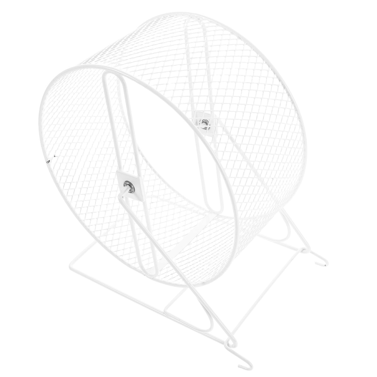 Gatuida Rueda de Metal para Correr de Chinchilla y Hámster Silenciosa 21 Cm, Rueda de Ejercicio para Roedores Pequeños, Juguete Duradero para Desgaste de Uñas y Salud Cardiovascular
