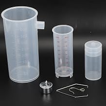 Plastic Graduated Cylinder,Physics Experiment Measuring Test Tube Set with Overflow Cup,Weight and 2 Hook,Suitable for Physics Teaching(Buoyancy Principle Experimental Equipment)