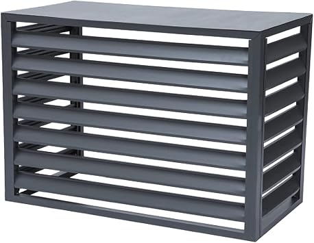 Outdoor Air Conditioner Fence Screen, Heavy Duty Aluminum AC Cover, Weatherproof Shutters Central Air Conditioning Covers, Flower Stand, Pravicy Window Trash Can Enclosure Garden Fence