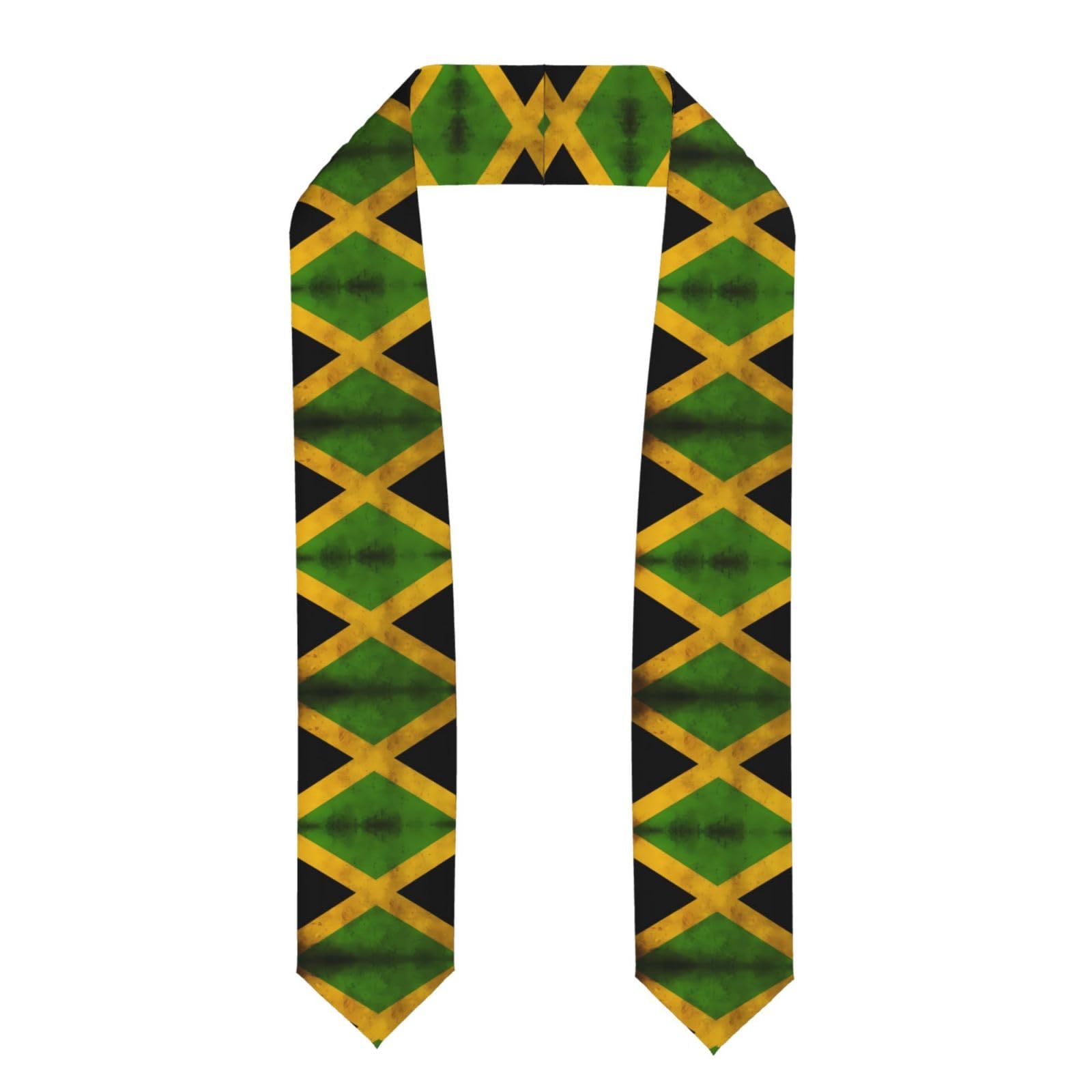 FFGhjk Old Jamaican Flag Patterned ribbon cape for graduation photos or graduation ceremonies.