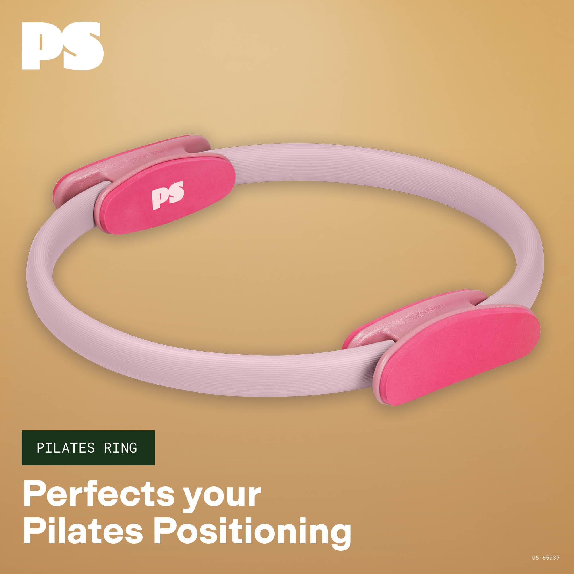 POPSUGAR Pilates Ring, 15" Dual-Grip Circle (Lilac/Berry) 3