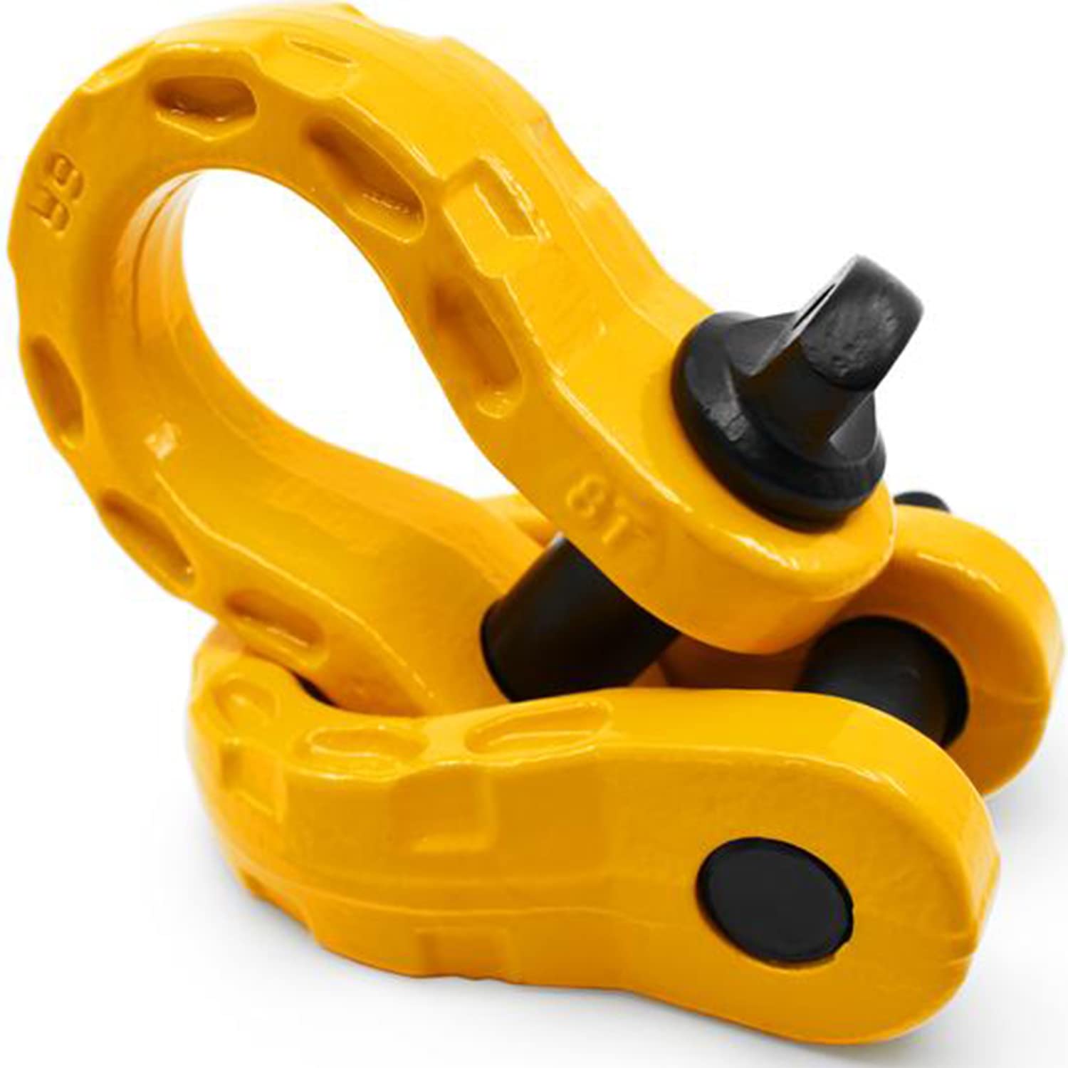 Buy GearAmerica Mega Shackles Yellow (2PK) 68,000 lbs Capacity