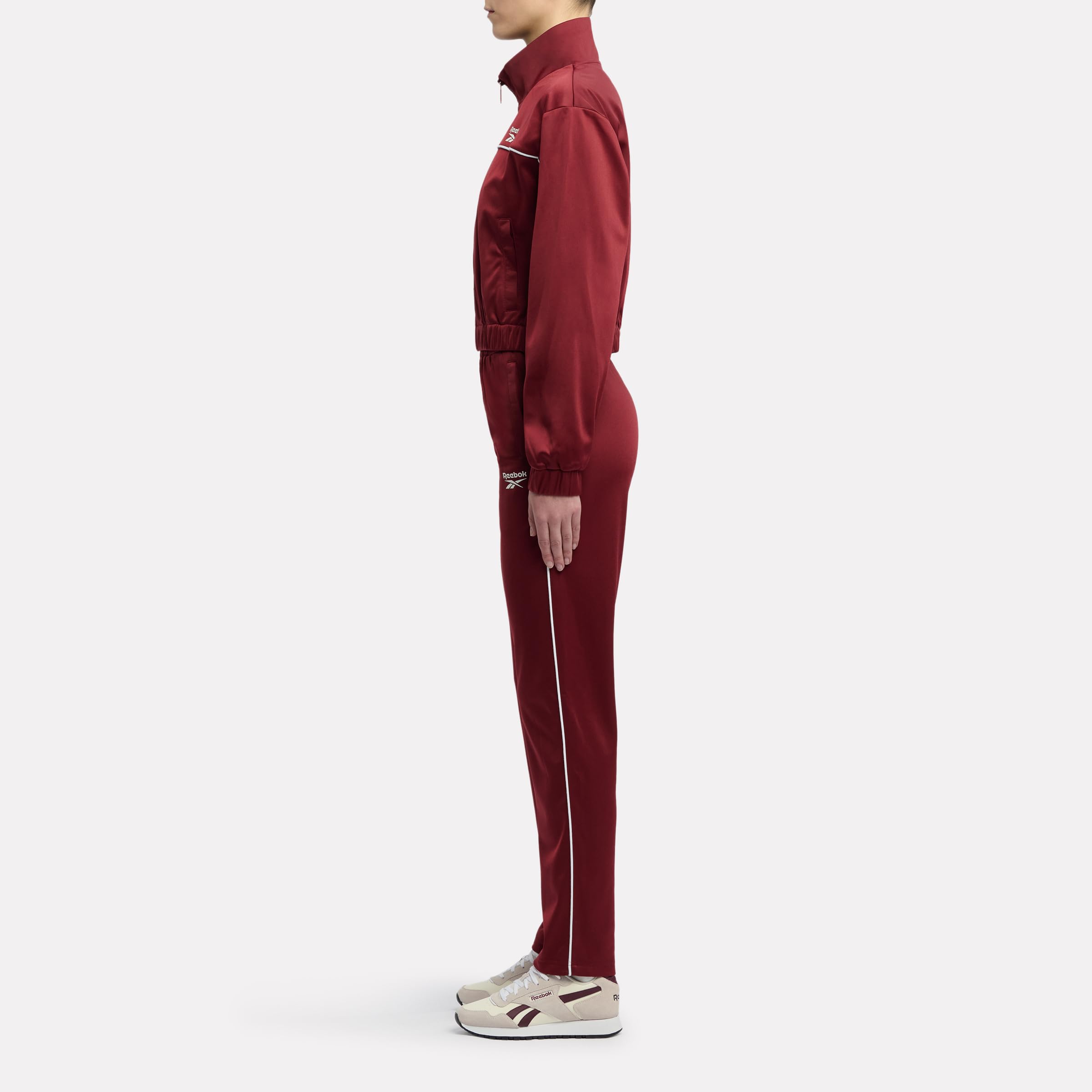 Reebok Justine Piping Tracksuit 2pc Traje Mujer