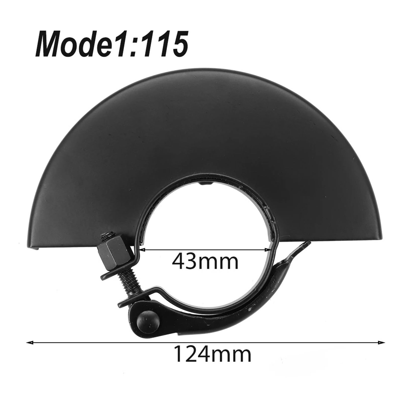 1 szt. Osłona ochronna tarczy szlifierskiej kątowej Osłona przeciwpyłowa tarczy szlifierskiej do szlifierki kątowej 100/115/125 mm(125 model)