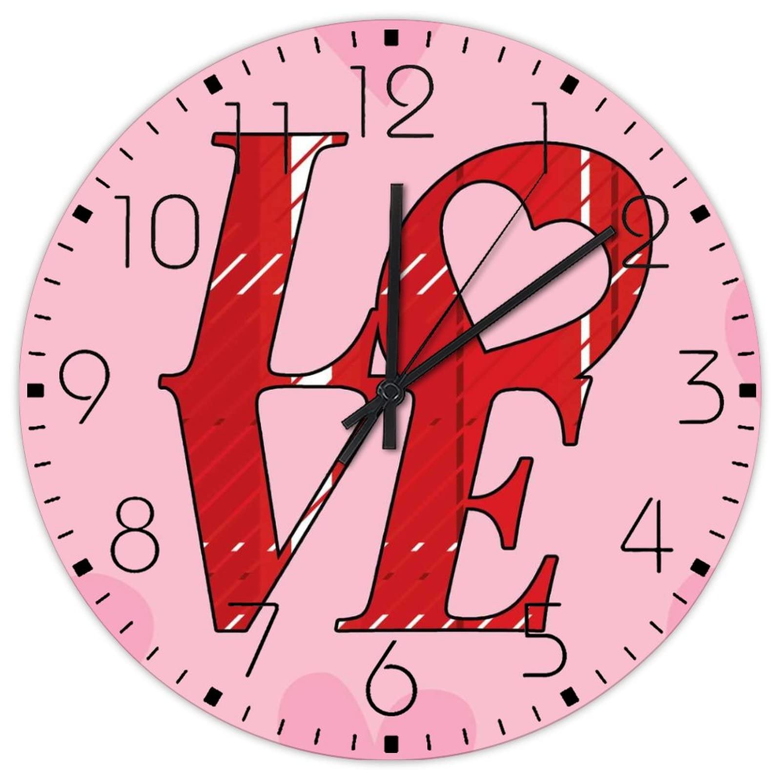 Horloge murale ronde en bois de 38 cm au fini vintage authentique