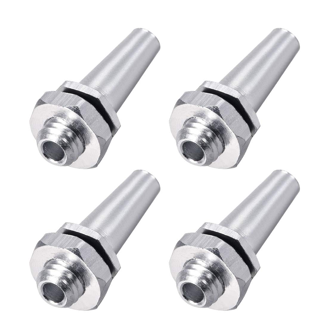 uxcell RC Antenna Mount, M6 Thread, Aluminum Alloy, for RC Boat Silver 4pcs