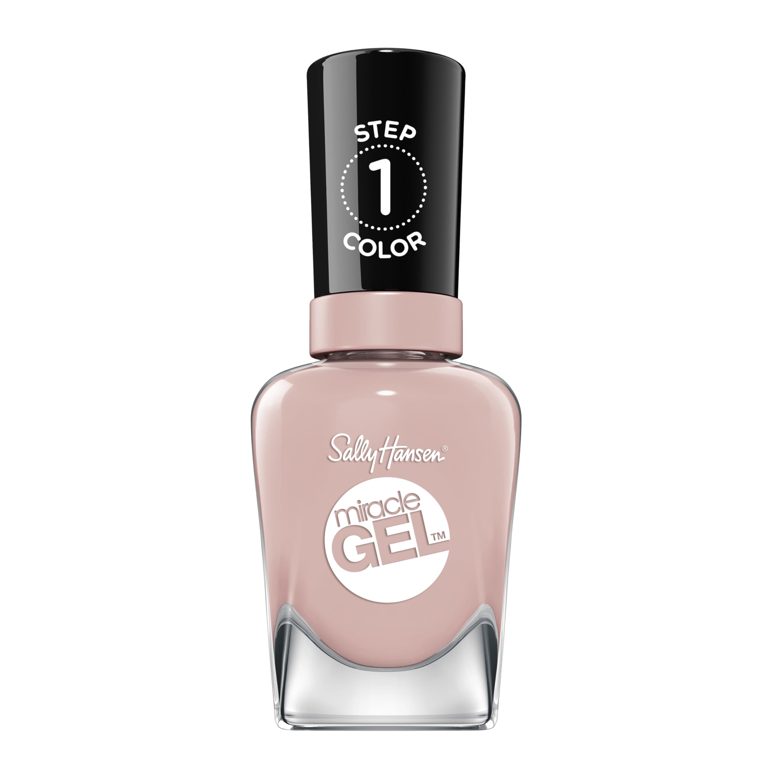 Sally Hansen Miracle Gel, Shock & Mauve, Gel-Like Nail Polish, NO UV Light Required, Chip-Resistant, Long Lasting - Up to 8 days, Easy to Use, Salon Quality Results, Vegan Formula, 14.7ml