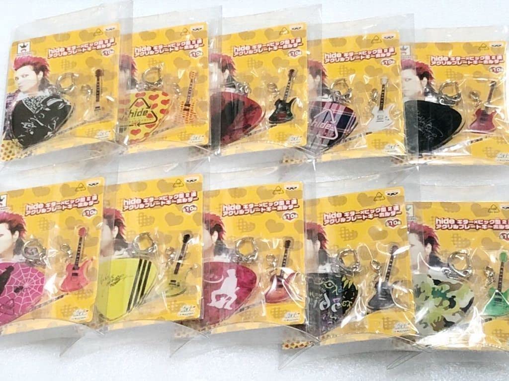 Amazon.co.jp: hide ギター×ピック型2連 アクリルプレートキーホルダー