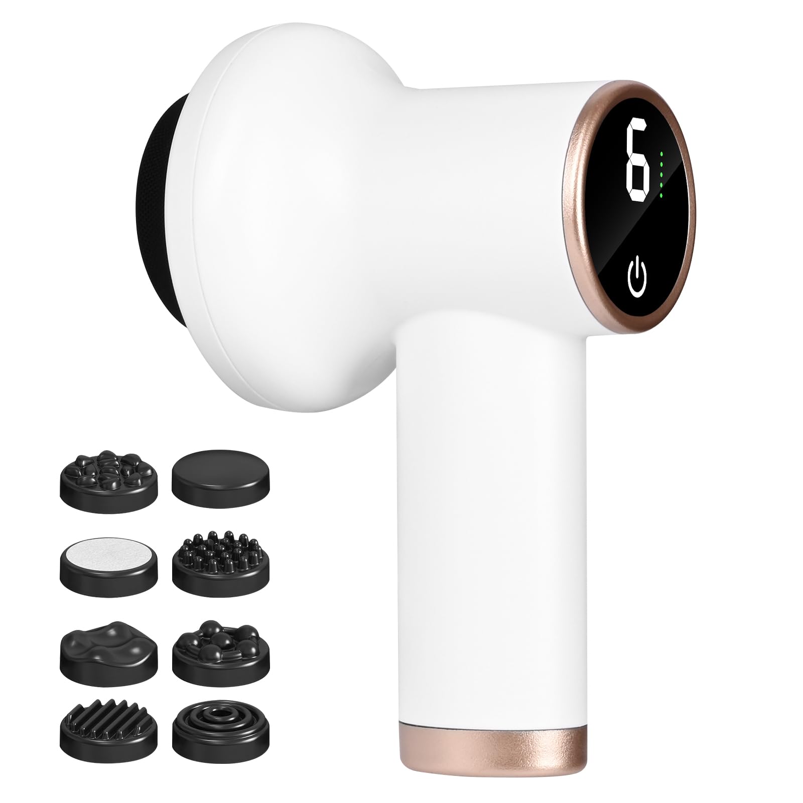 Gaethra Anti-cellulite Massager Reducer with 1800mAh Battery, Rechargeable Anti-Cellulite Device with 8 Massage Heads & 9 Levels, Cellulite Massager for All Body Parts