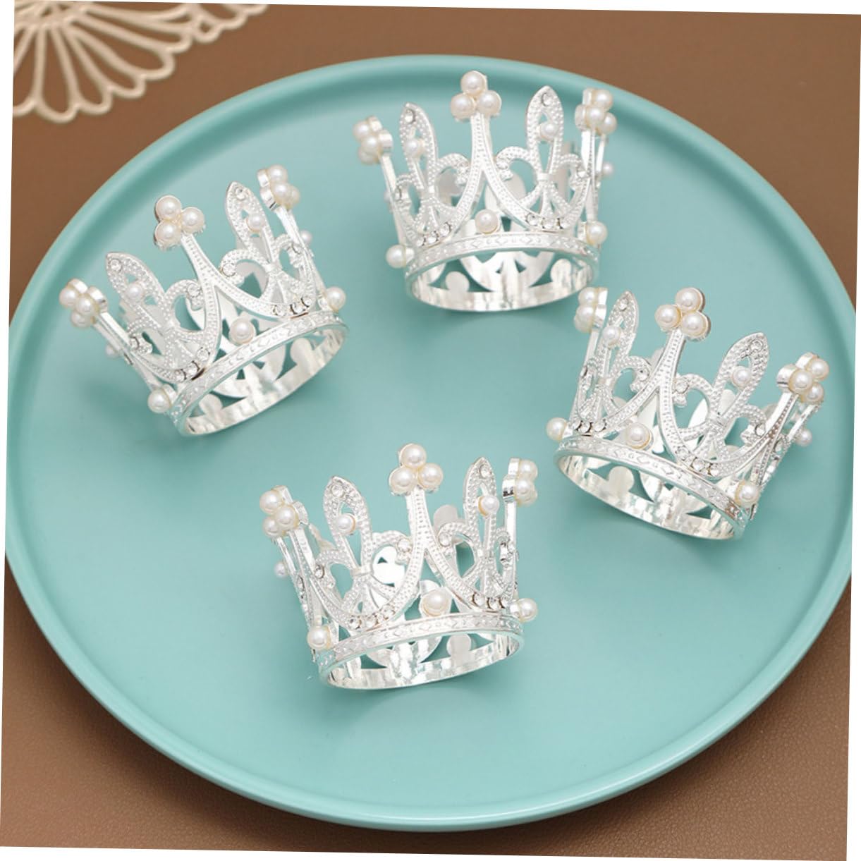 Set 12 Pezzi Legatovaglioli Corona in Lega di Zinco Argento, Anelli Portatovaglioli Leggeri e Decorativi per Feste di Compleanno e Raduni Informali