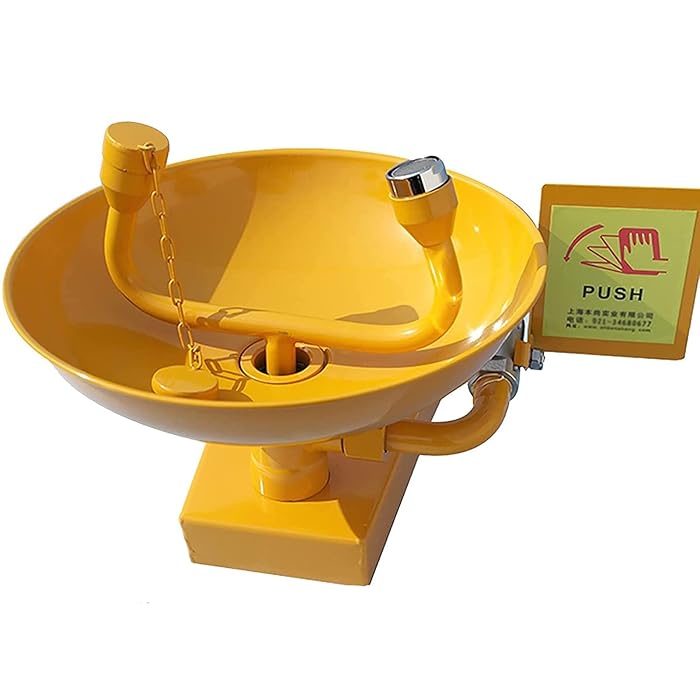 Buy Wall Mounted Emergency Eye Wash Station, ABS Coating Eye Wash Bowl