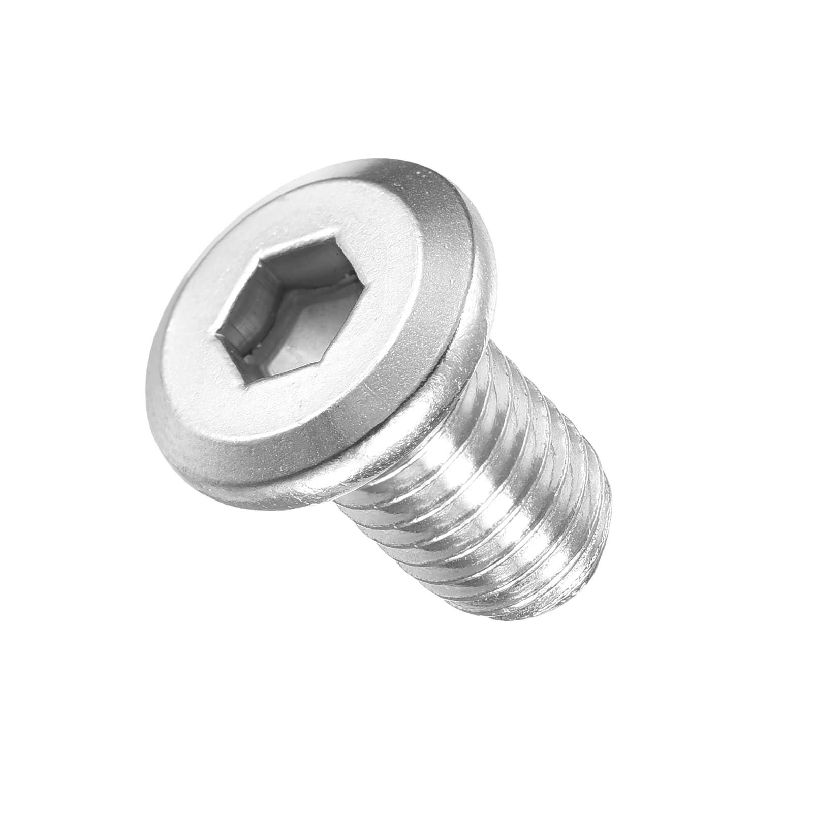METALLIXITY Flat Head Hex Socket Cap Screws Bolts(M10-1.5x16) 10Pcs, 304 Stainless Steel Hex Socket Furniture Bolts Screws