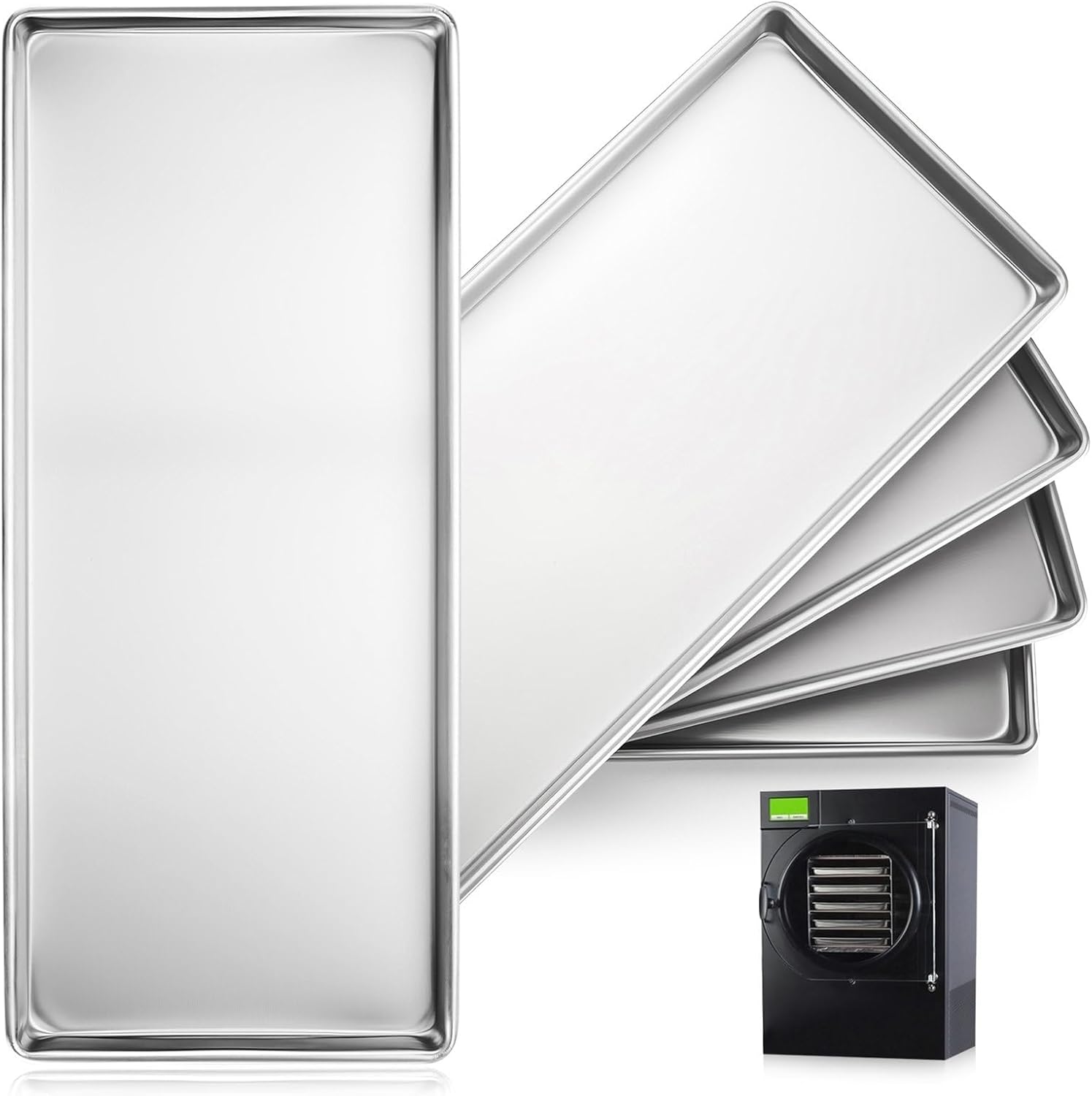 Metal Trays for Harvest Right Freeze Dryer Medium, Freeze dryer trays medium for Harvest Right home pro freeze dryer (Medium-5pcs)