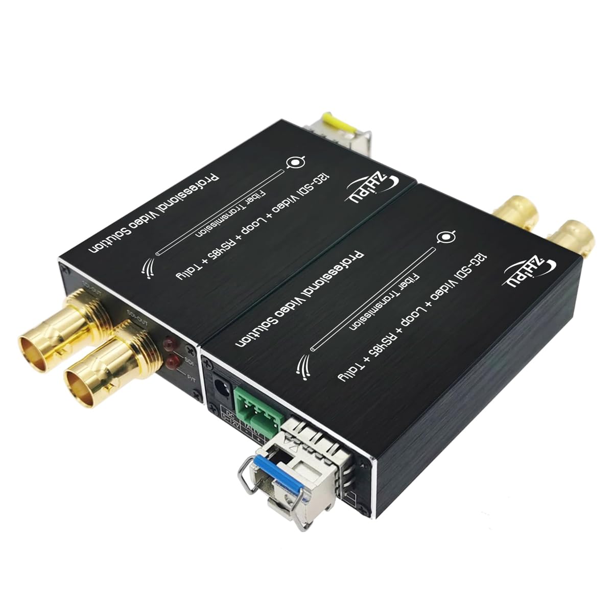 Mini 12G-SDI to Fiber Converter with Tally and RS485