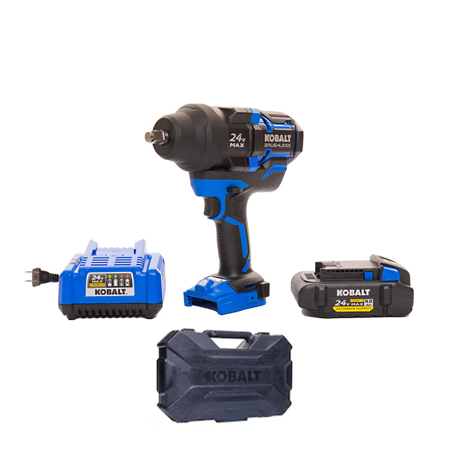 Cordless Impact Driver Kobalt 24 Volt Brushless Drill Kobaltxtr 24