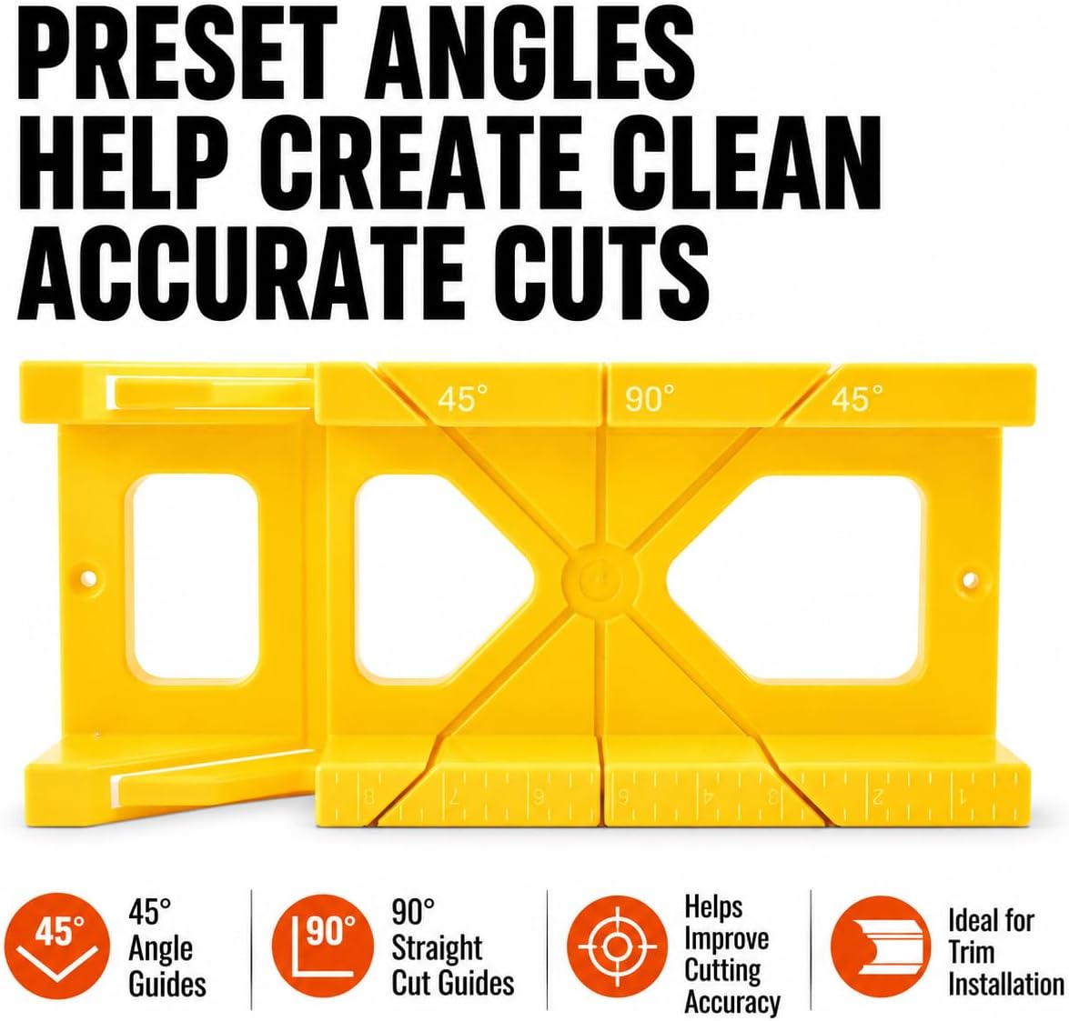 GreatNeck BSB14 12" Mitre Box and Saw Set for Precision Cuts on photo 4