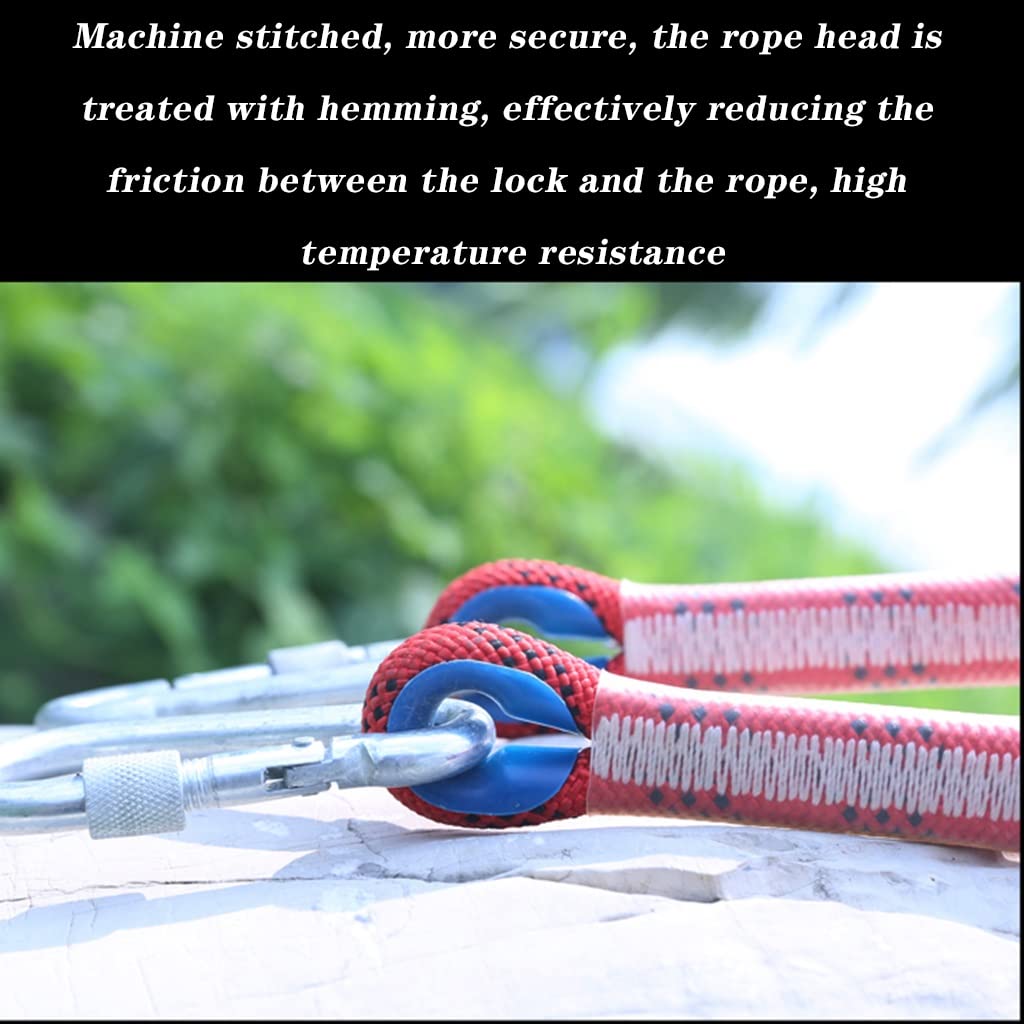 Nice Rope Nice C Climbing Rope EMEKIAN 12mm Static Climbing Rope 20M (65ft) With ...