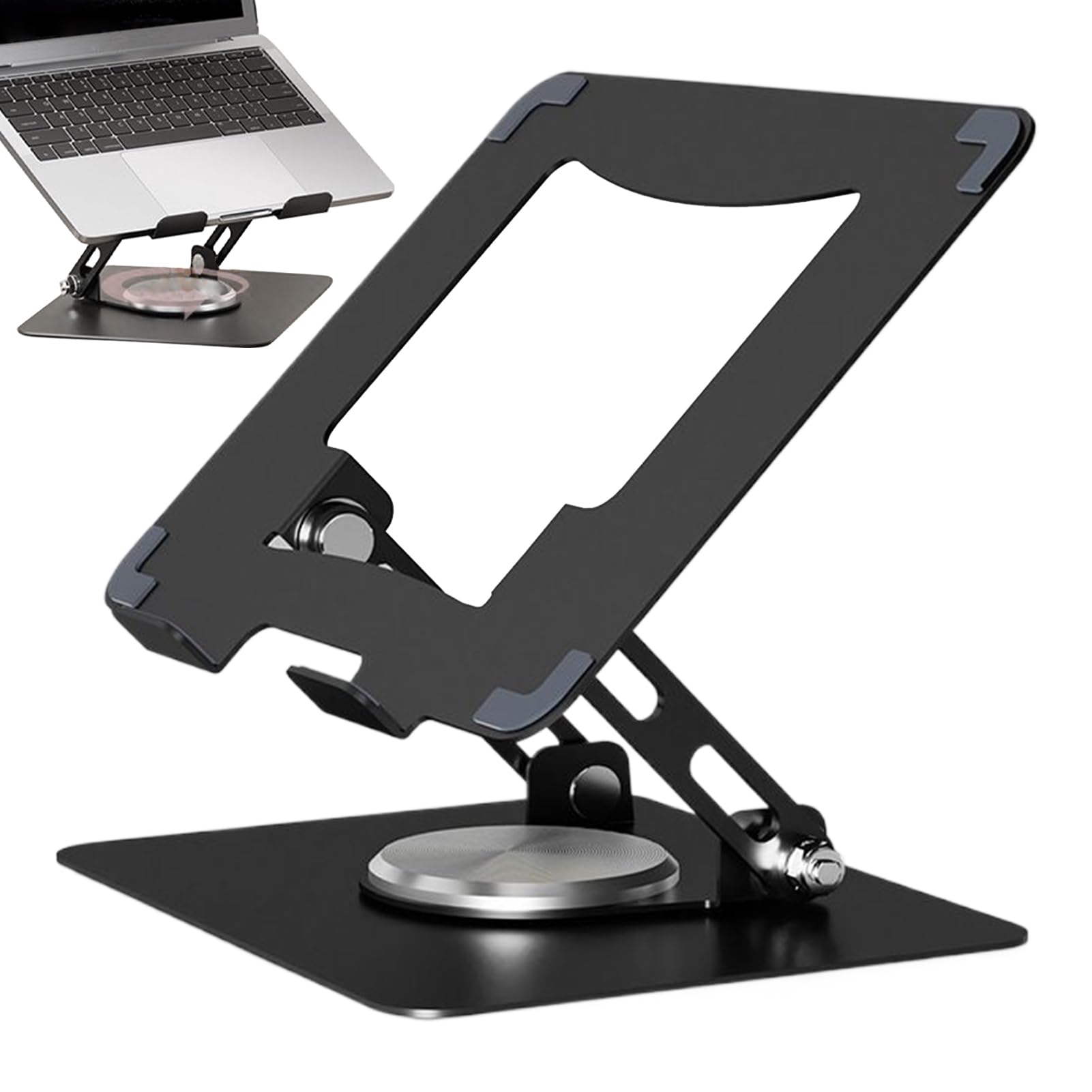 Supporto Regolabile Laptop Portatile Regolabile a Rotazione 360° Ergonomico | Supporto raffreddante notebook per Ufficio Domestico, Studio in Casa, Camera da , Soggiorno, Computer, Laptop