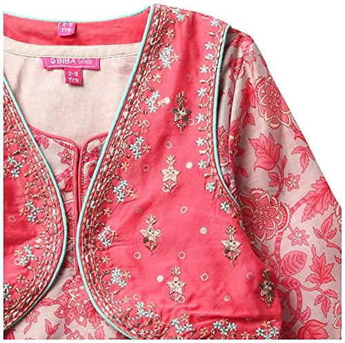 Image of BIBA Girl's Polyester Salwar Suit Set