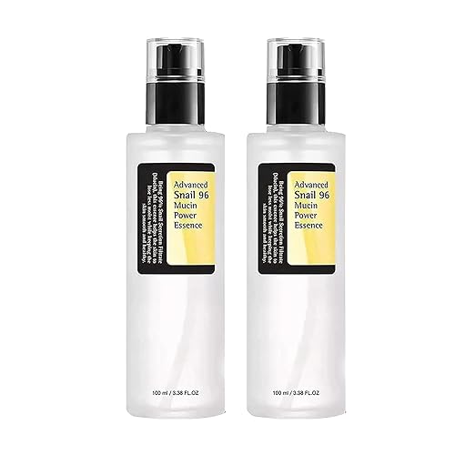 Paquete de 2 Advanced Snail 96% Mucin Power Essence, 3.38 onzas líquidas de suero de mucina secreto de caracol para el cuidado de la piel (paquete