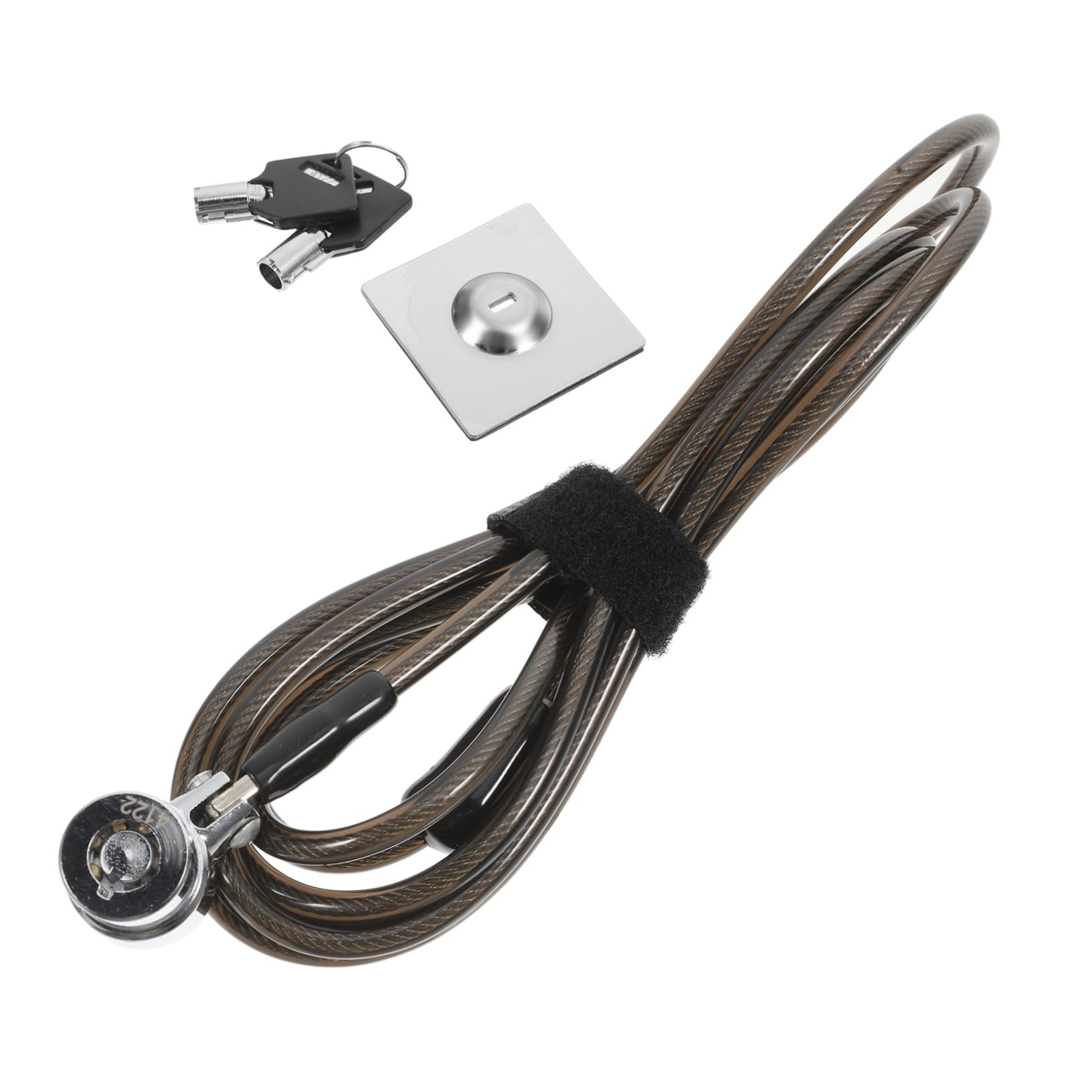 Candado con cable de acero inoxidable de 1.9m Operitacx antirobo para ordenador portátil 8