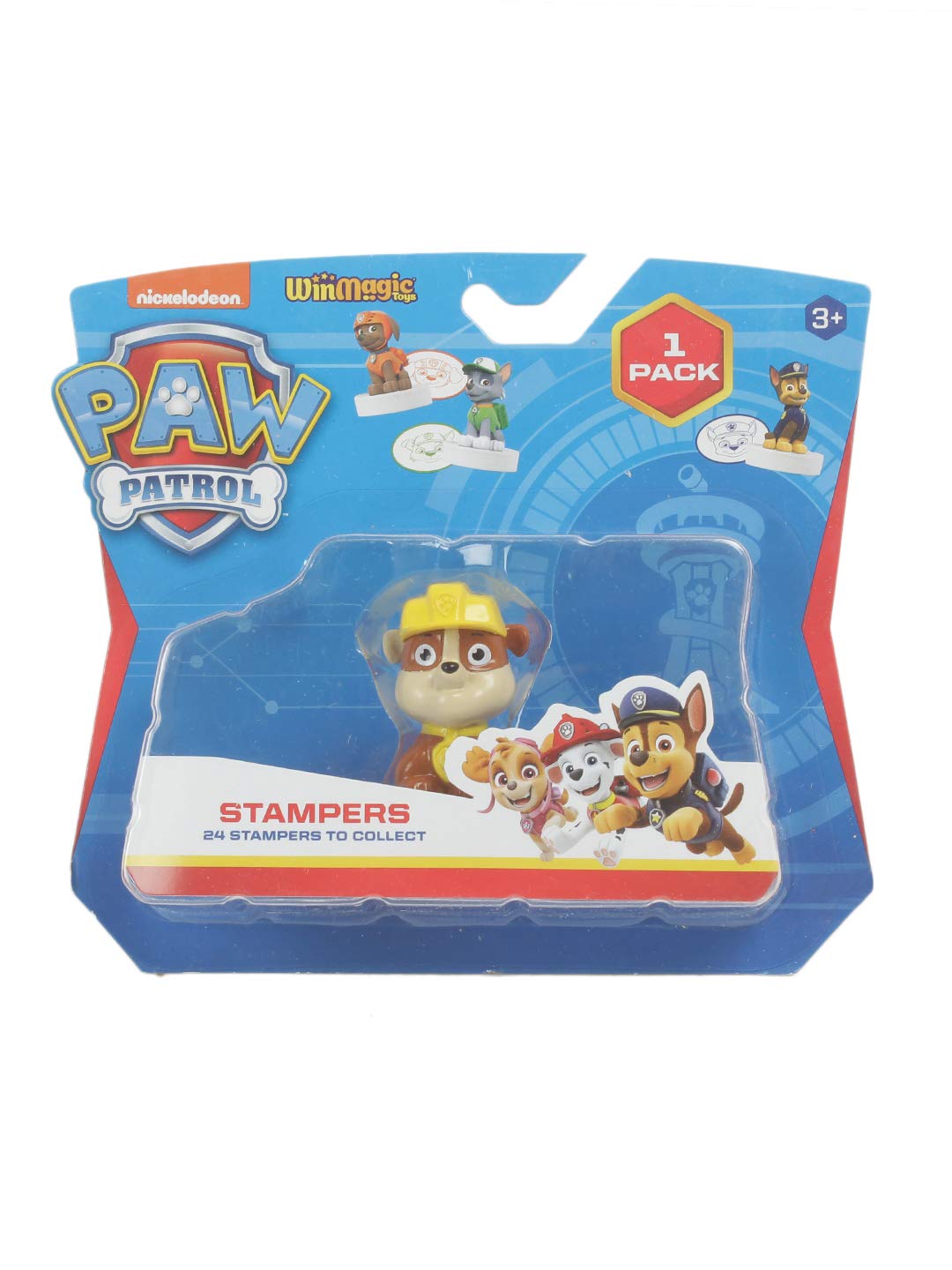 Paw Patrol Stampers 1 PC Blister (S1) - Rubble for Kids 3+ & Above- Multicolor