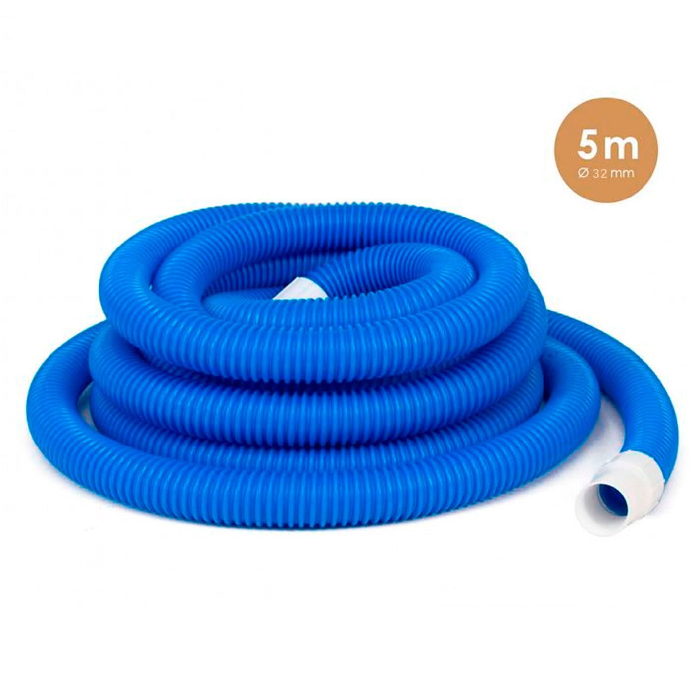 Acan Tradineur - Manguera autoflotante de 2 terminales para pisicna, Manguera limpiafondos, depuradoras, filtros de Agua - 5 m x 32 mm