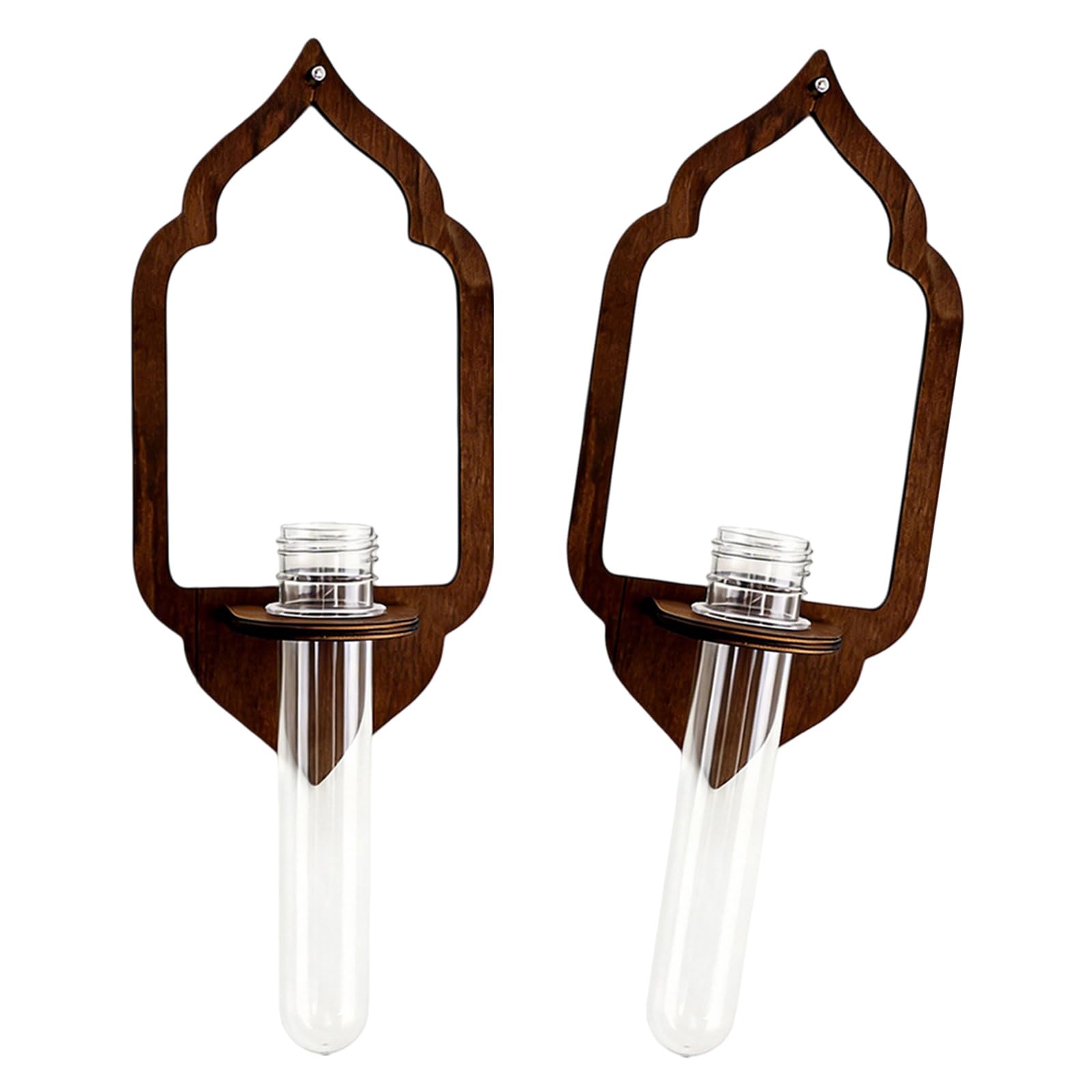 NVOQILIN Wall Planter Display Shelf Wooden Plant Propagation Station Holder with Vials for Home Decoration Indoor Tend Garden Stand