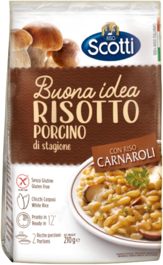Riso Scotti Risotto Porcino di Stagione Riso Carnaroli Senza Glutine 210 gr Amazon.it