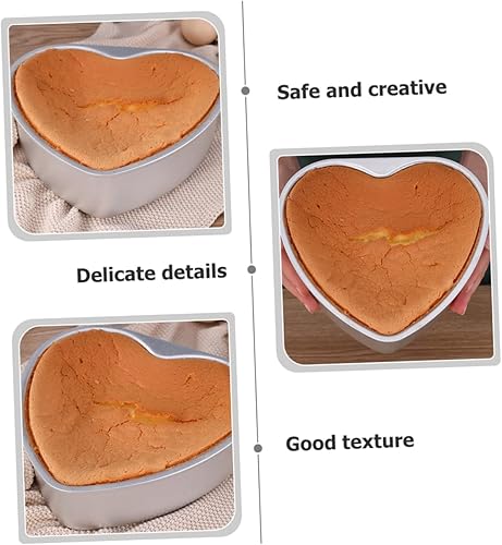 Miniatura 8 de TIDTALEO Molde para pastel de corazón, moldes para tartas de queso, molde para hornear pastel de queso, cortador de pastel para decoración de