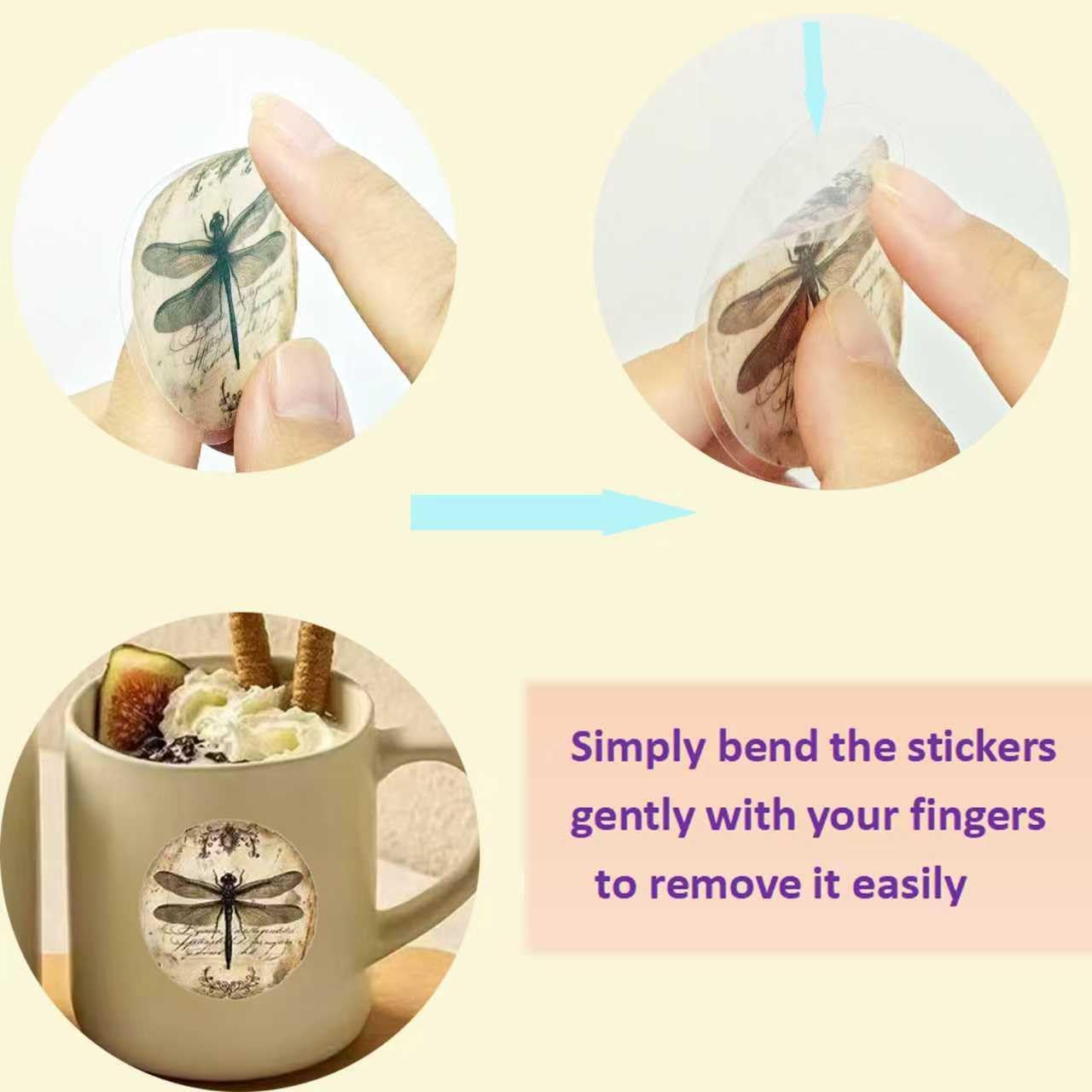 50 Pcs Vintage Stickers,Dark Academia Transparent Retro Decals