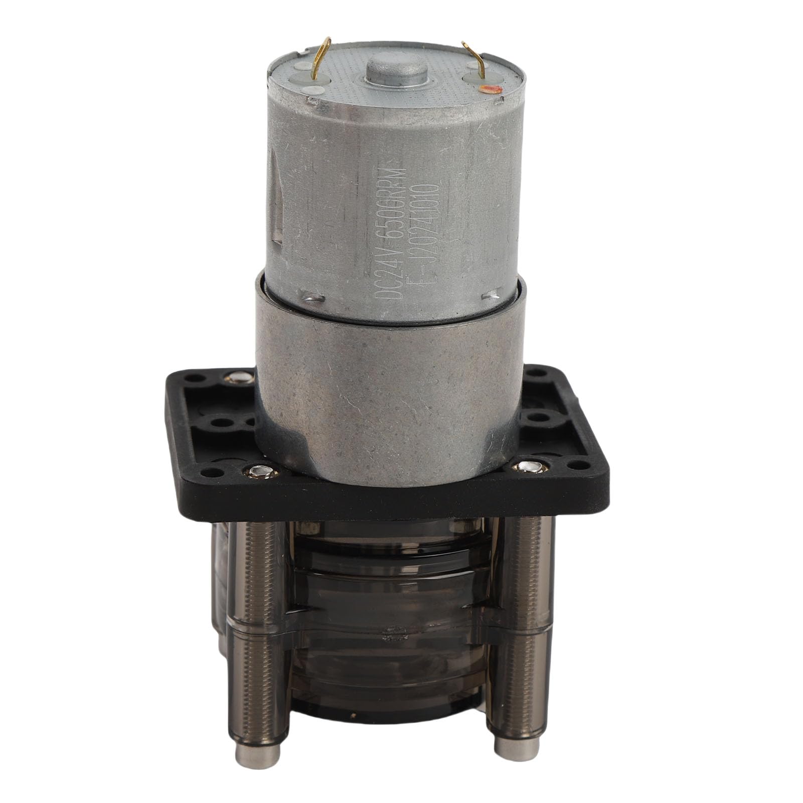 Fafeicy Pompe Péristaltique à Faible Débit, Moteur à Balais CC avec Tube de Pompe Fixe pour Machine de Remplissage Industrielle Analytique de Laboratoire D'aquarium (24V)