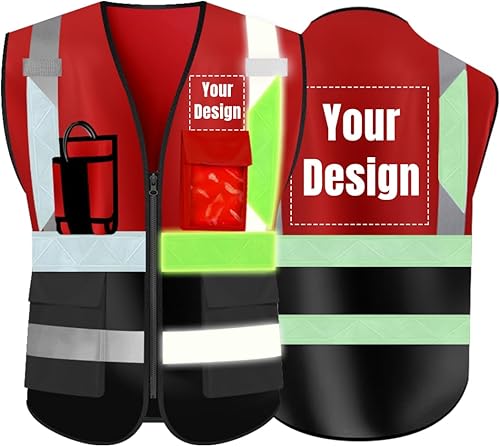 Miniatura 19 de YOWESHOP El chaleco reflectante de la seguridad de la alta visibilidad modifica el uniforme al aire libre del trabajo