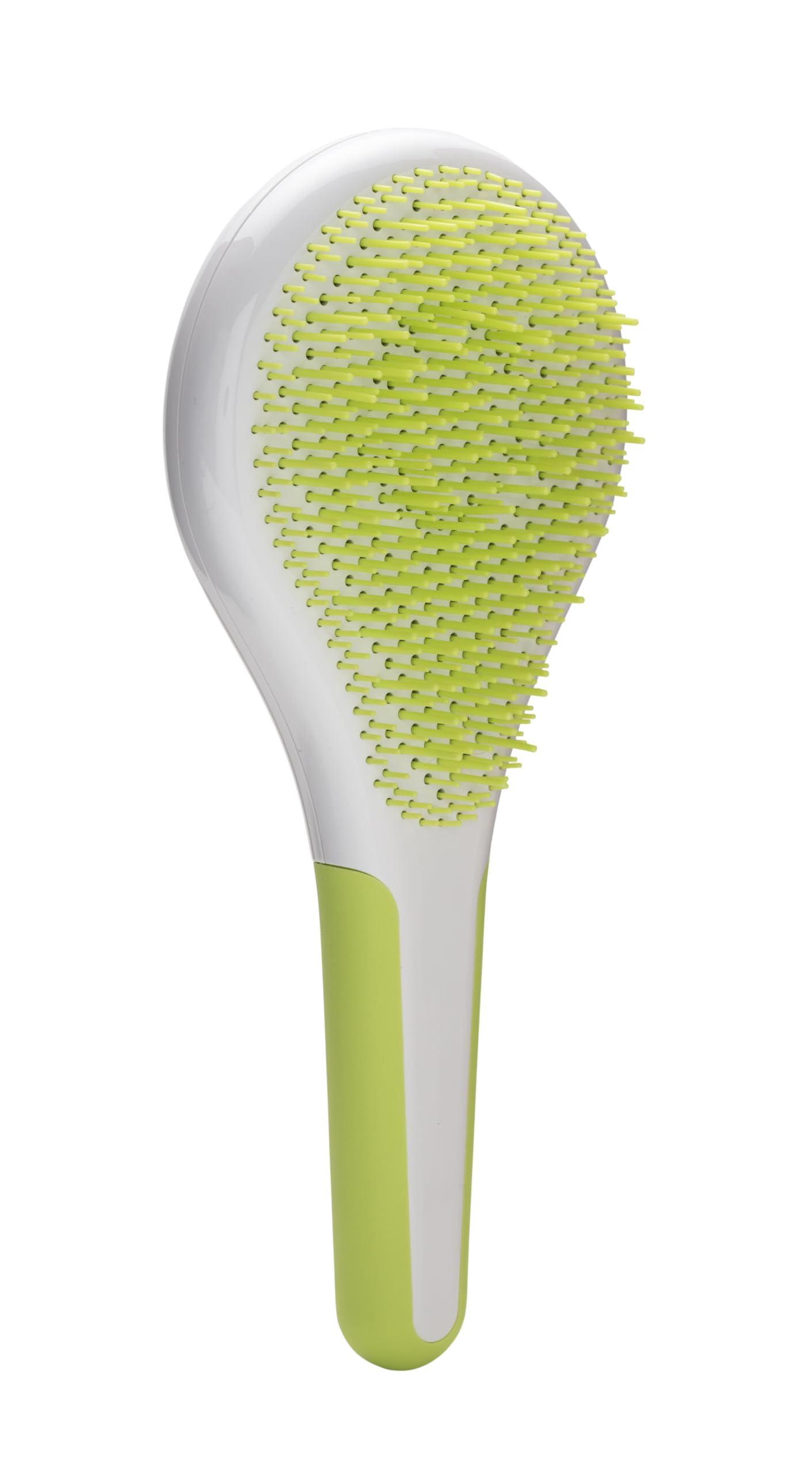 Michel Mercier Districante per Capelli Bagnati e Asciutti - Manico Antiscivolo per Capelli Sani e Brillanti - Capelli Regolari - Verde-Bianco - 1 pc