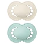 MAM Original Matte Pacifier (1 Sterilizing Pacifier Case), 6 Plus Months, Unisex Baby Pacifier, Best Pacifiers for Breastfed Babies, 6-16 Months (Pack of 2)